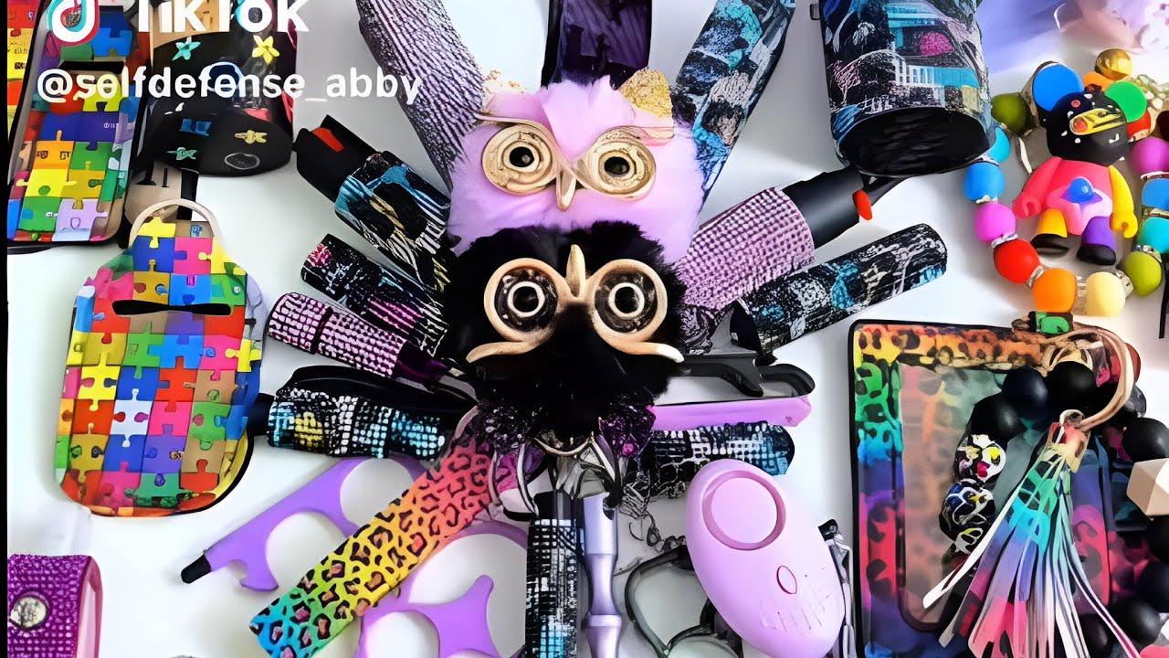 ✨ASMR✨ SELF DEFENSE KEYCHAIN PACKING VIDEO #120 🍧🍬