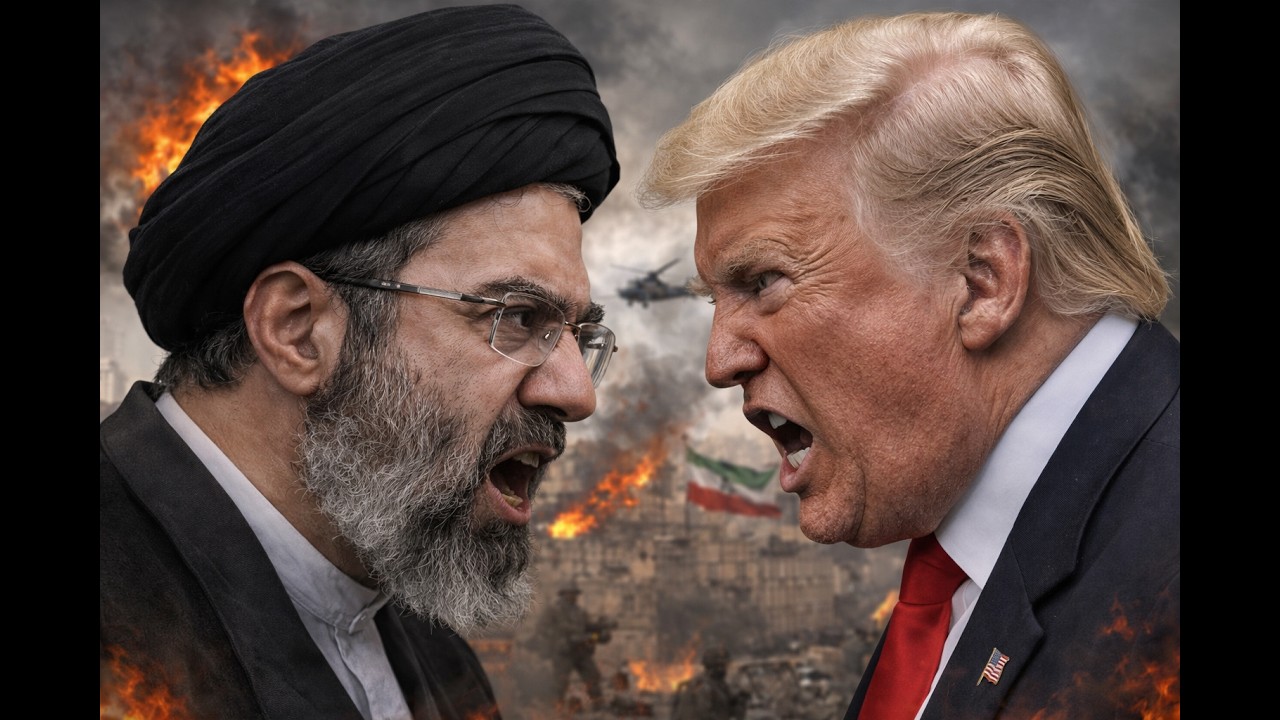 کنفرانس مطبوعاتی ترامپ و  مارکو روبیو درباره روند جنگ با رژیم