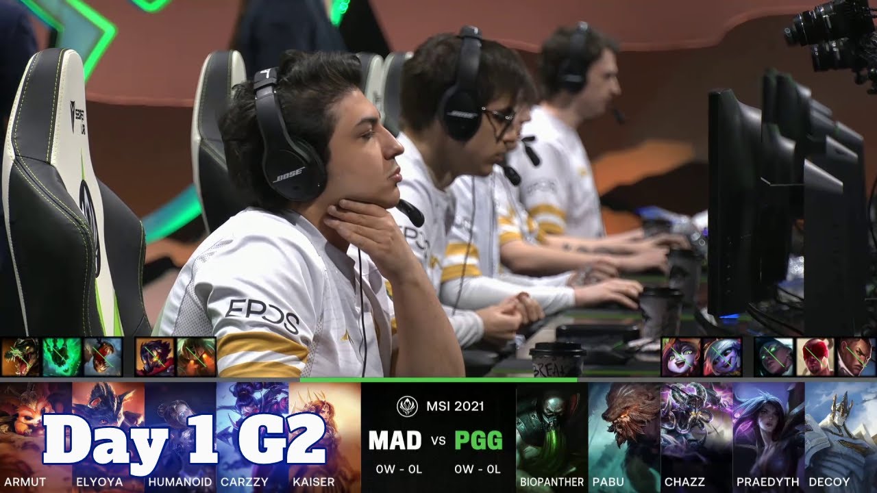 MAD vs PGG - Day 1 LoL MSI 2021 Rumble Stage | Mad Lions vs Pentanet.GG full game