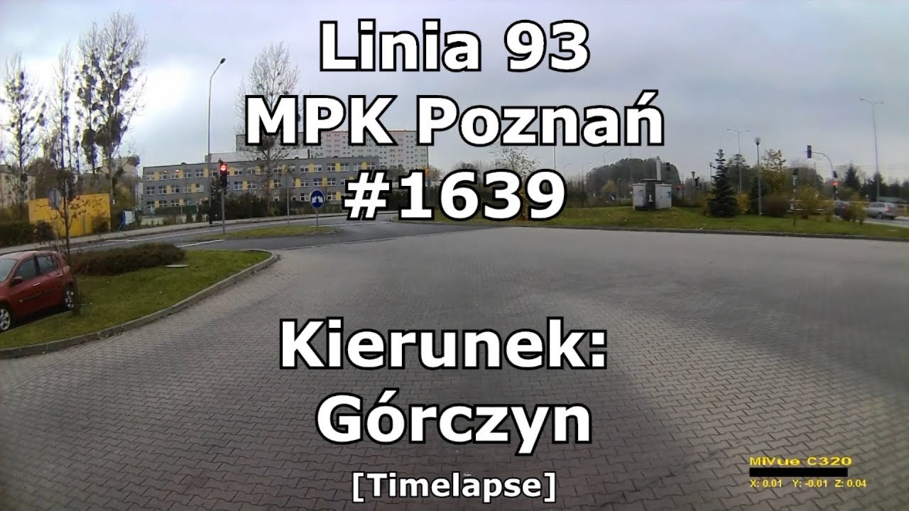 Linia 93(193) MPK Poznań #1639 Os. Sobieskiego - Górczyn[TIMELAPSE]