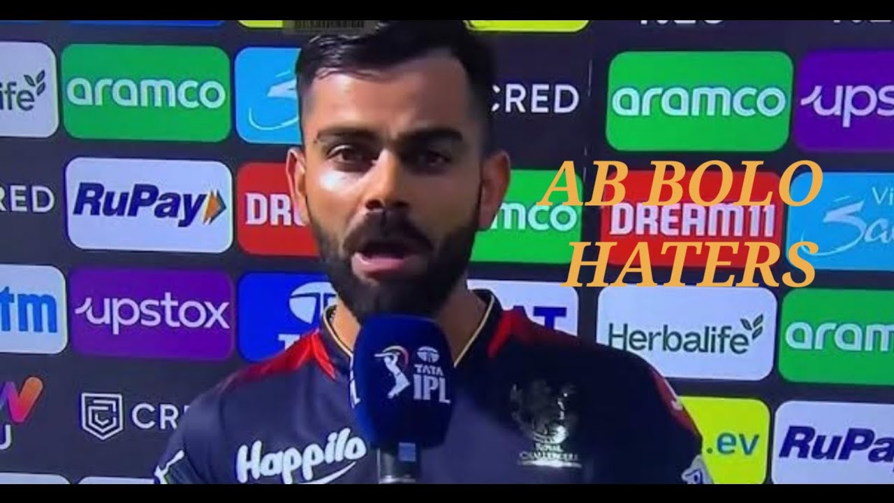 Virat Kohli reply to haters  #ipl #viratkohl