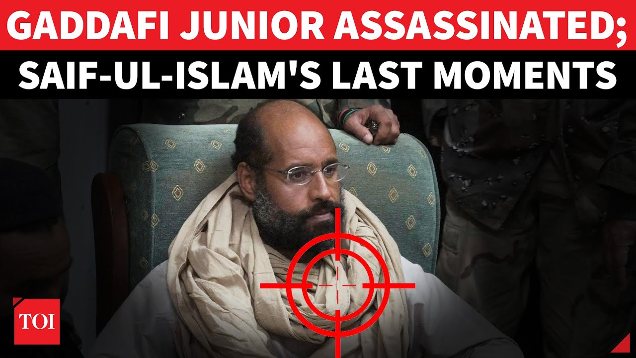 Gaddafi Junior Assassinated: Masked Gunmen Storm His Home, Hit Point-Blank & Vanish | Libya Crisis