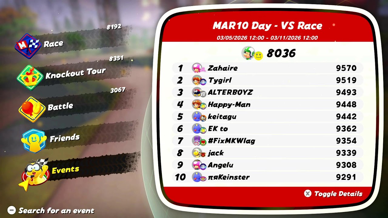 🔴 Live #mariokartworld VS Race Open Series