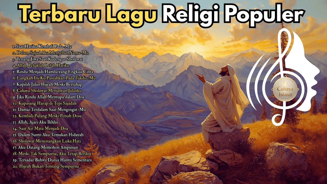 🌙 Paling Populer Kumpulan Lagu Religi 🌙 Bikin Hati Tenang dan Jiwa Damai Selalu #islamicmusic