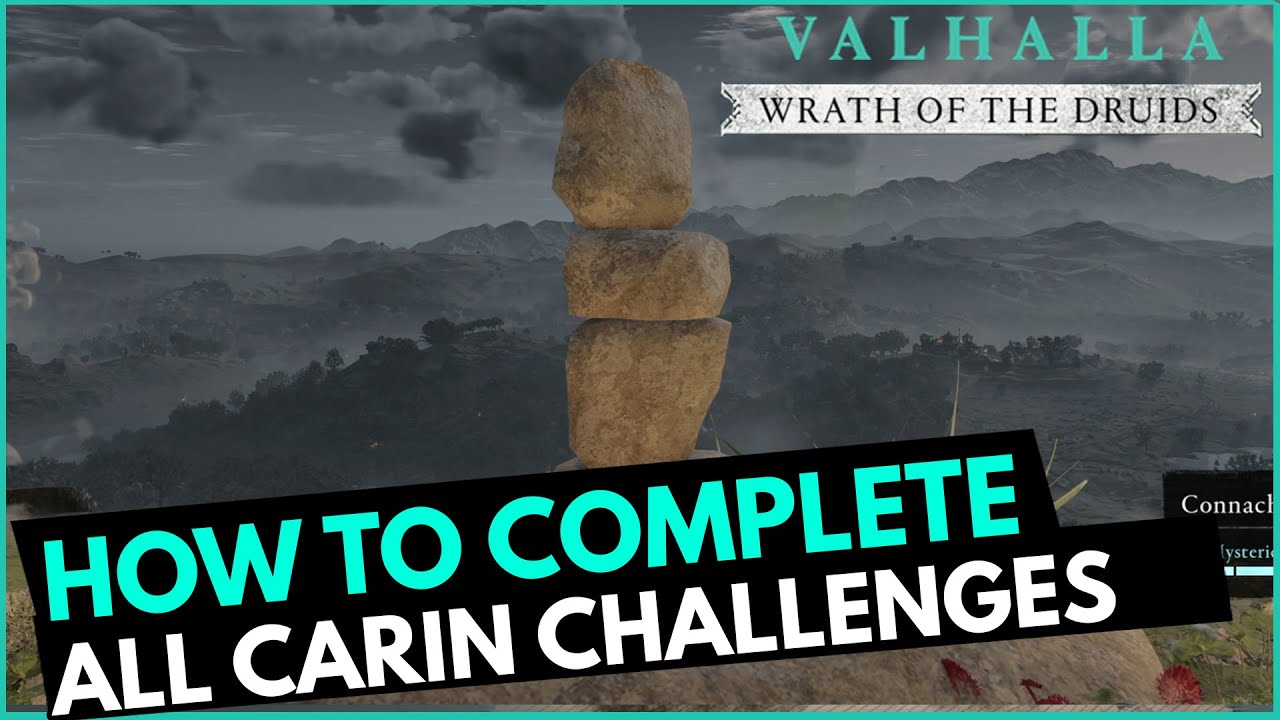 How to Complete All Cairn Locations(Rock Stacking Challenges) Valhalla Wrath Of The Druid