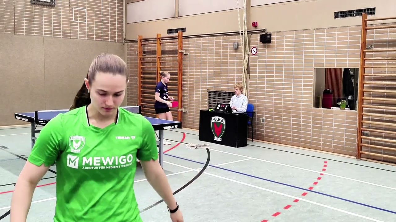 Valeriia Korzun - Sina Henning. 3. Bundesliga Damen Nord