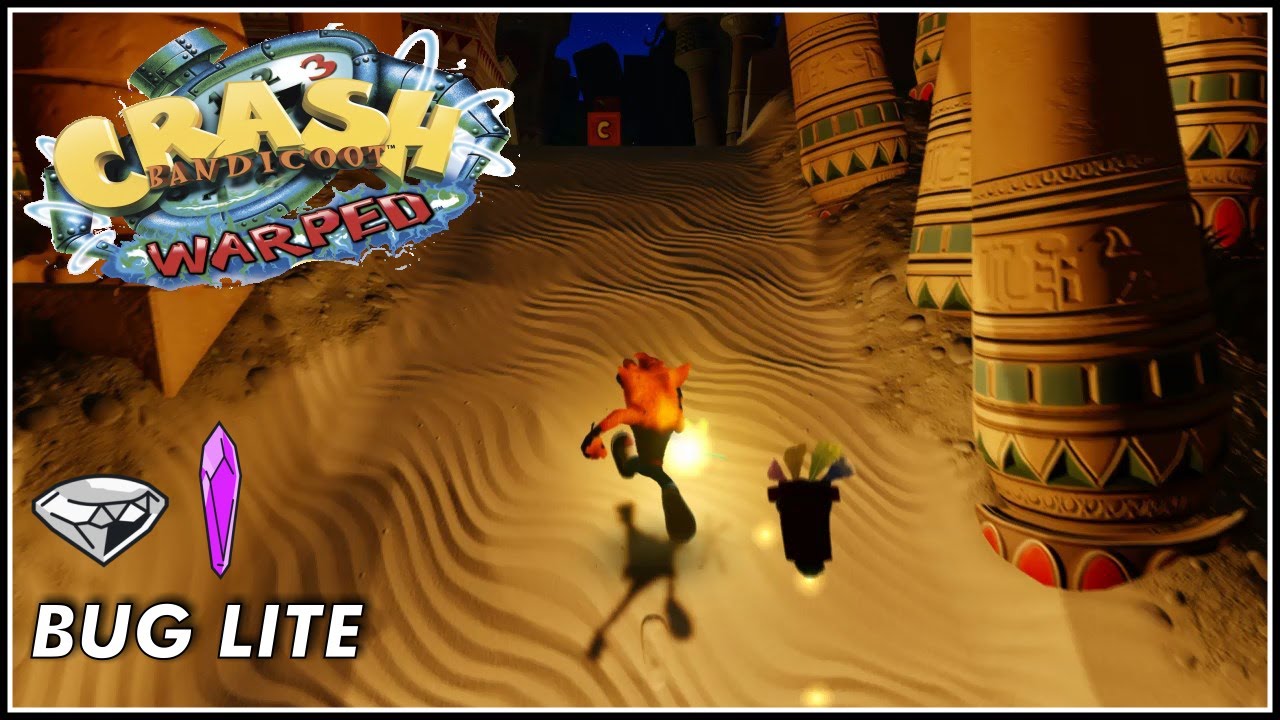 Crash Bandicoot 3 | Bug Lite - Todas as Caixas - Gema