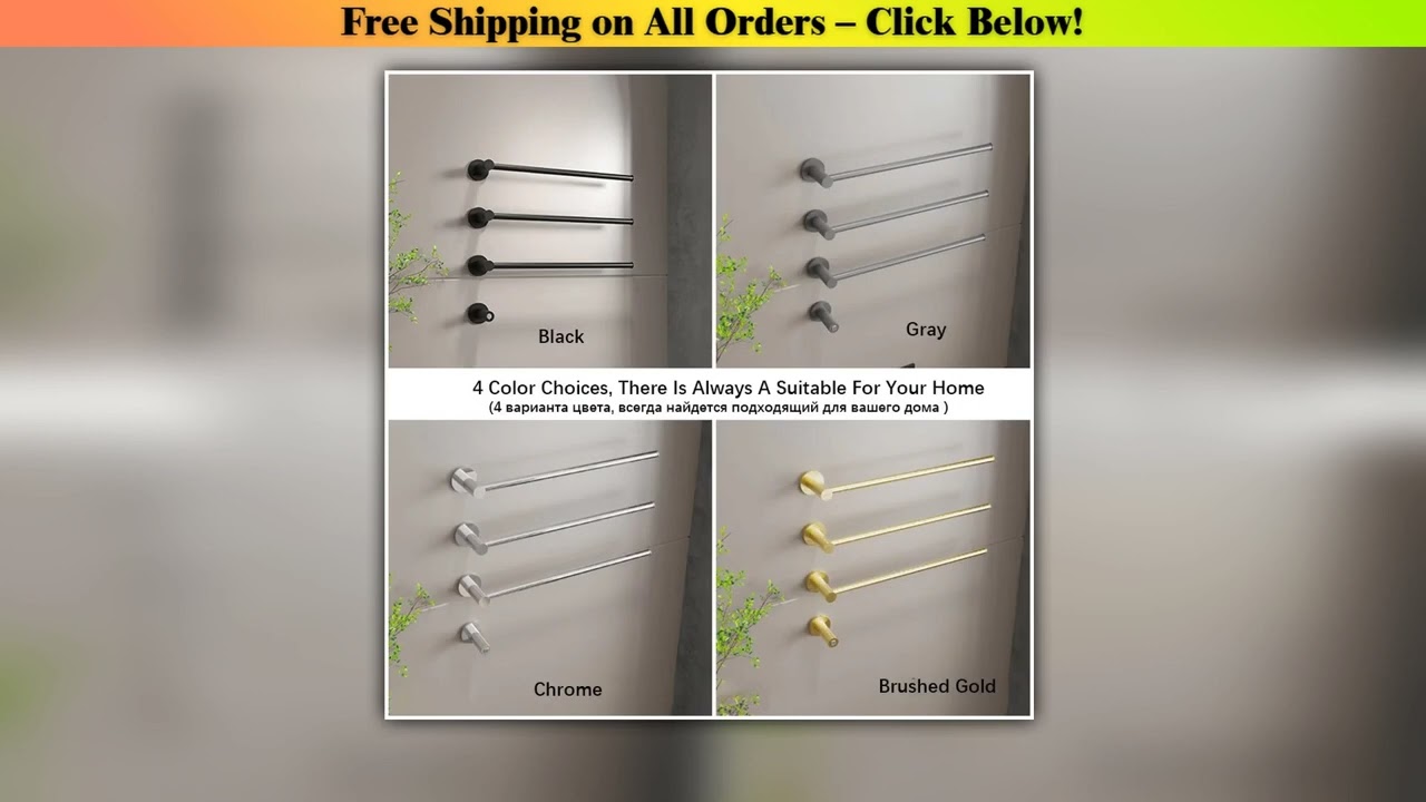 Black/Chrome/Brushed Gold Hidden Hidden Installation Electric Towel Rail.Bathroom Thermostatic