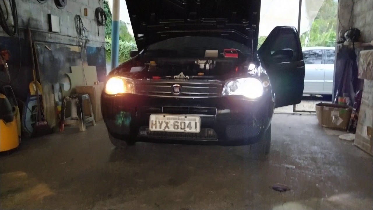 COLOCAMOS LED ASX H7 NO PALIO! SERÁ QUE FICOU BOM🤔💥?