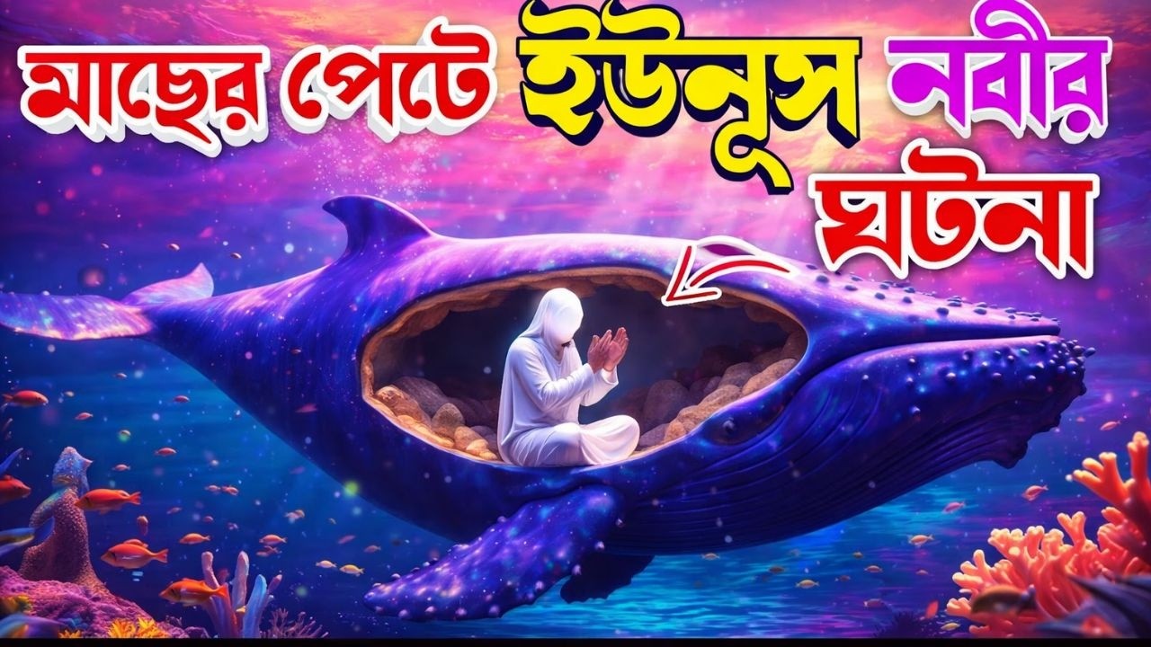 মাছের পেটে ইউনুস নবীর জীবন কাহিনী হযরত ইউনুস আঃ ও মাছের অলৌকিক কাহিনী #shorts