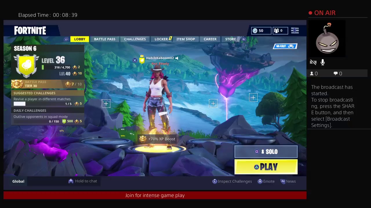 ThePack/fortnite ps4 game play/live