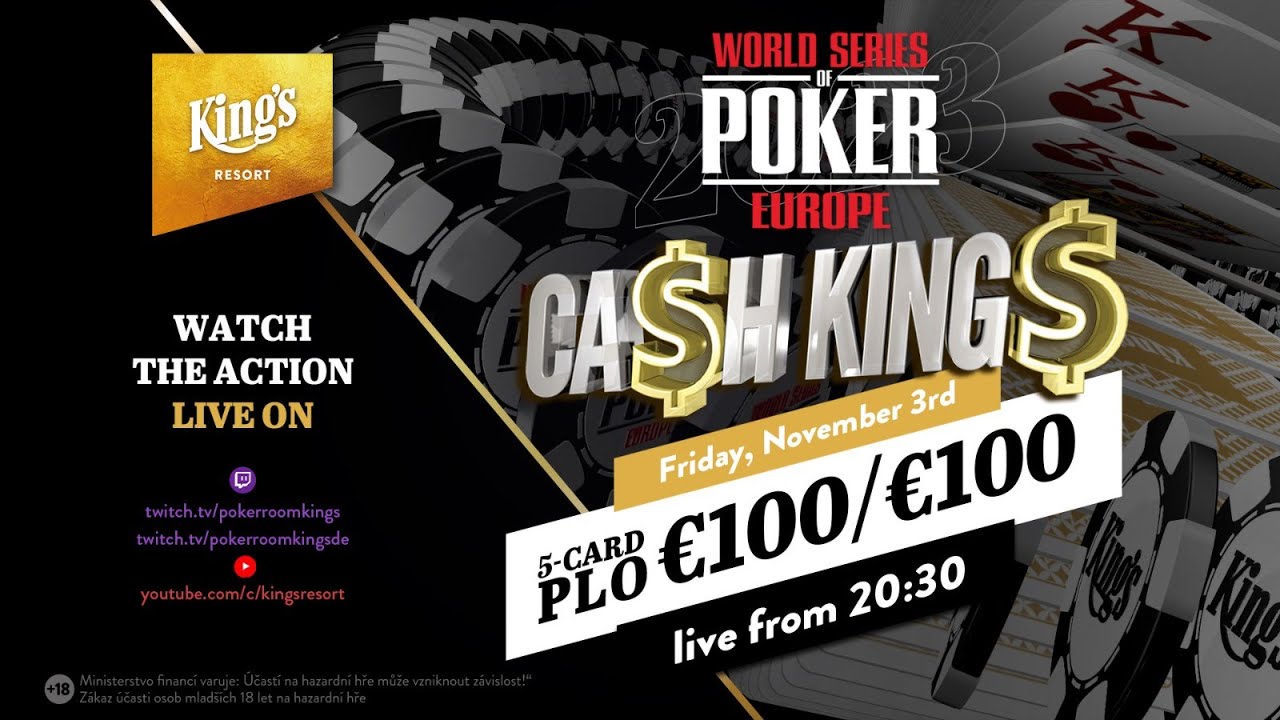 💸 Ca$h King$ Special €100/€100 Five-Card Pot Limit Omaha live from King's Resort 👑