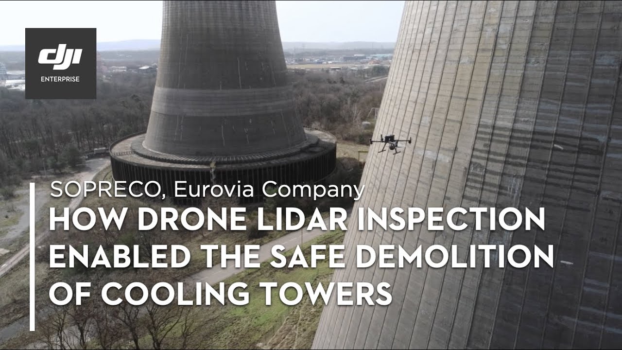 How Drone LiDAR Inspection Enabled the Safe Demolition of Cooling Towers