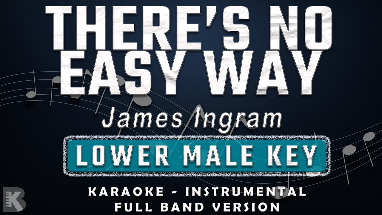 THERE'S NO EASY WAY - LOWER MALE KEY - FULL BAND KARAOKE - INSTRUMENTAL - JAMES INGRAM