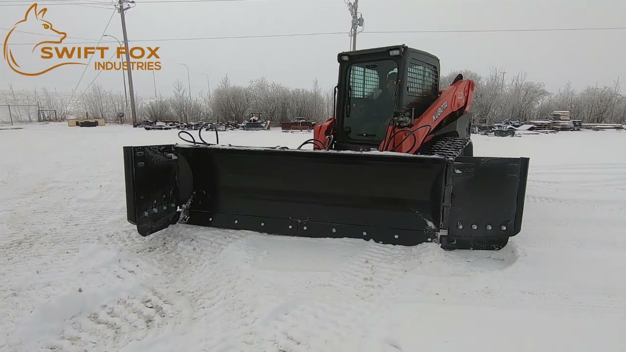End Wing Snow Blade 14' wide for skid steer