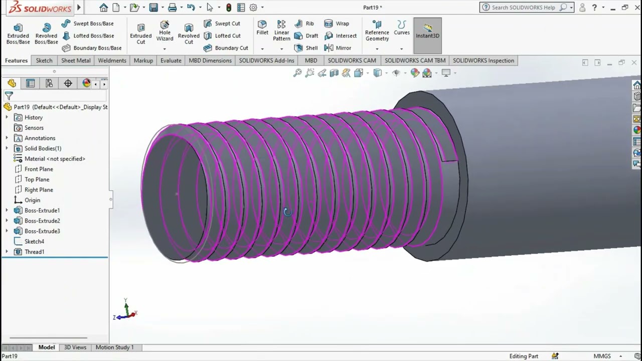 13 0 0   STUD M16 X 320