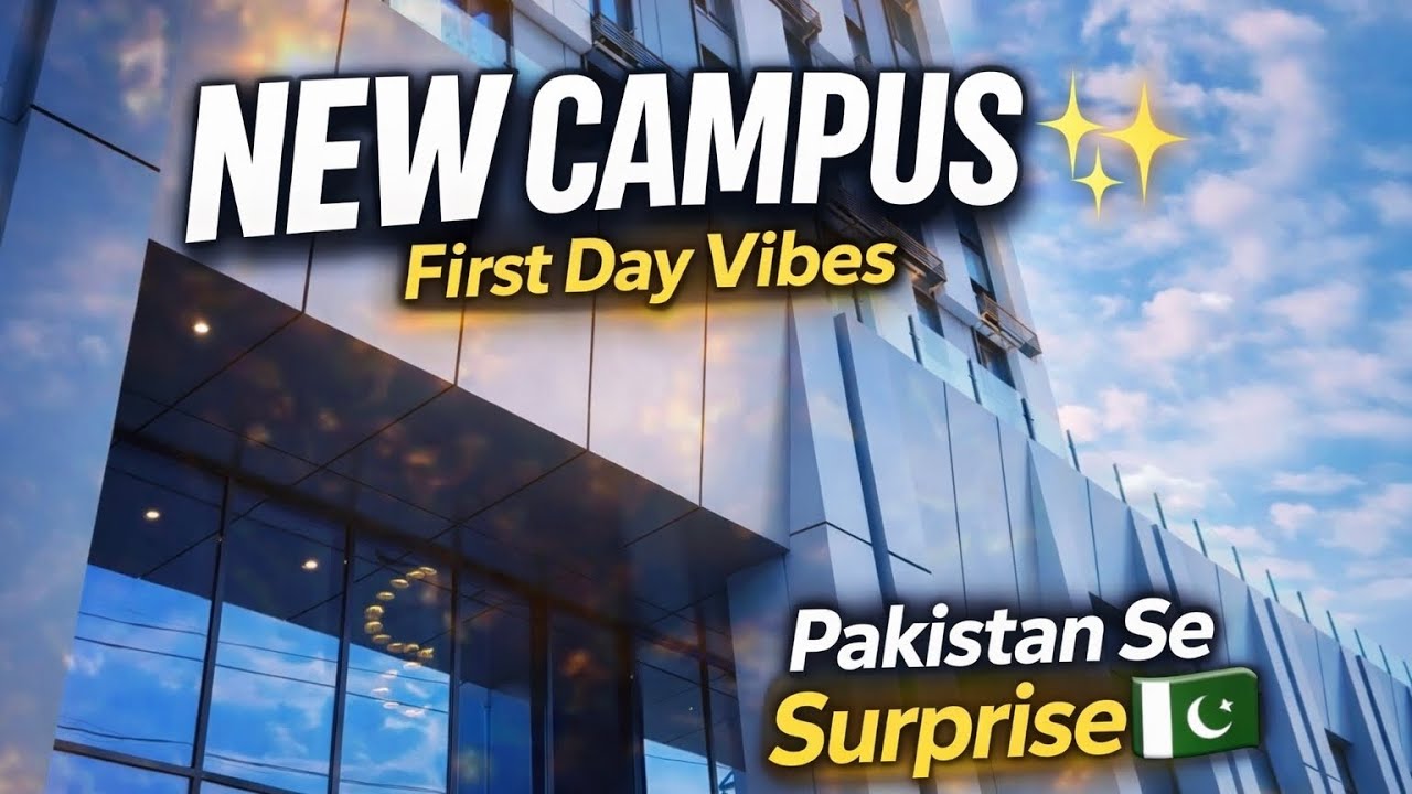 New Campus Vibes + Midnight Airport Surprise 🇵🇰 | Student Life Abroad | Pakistan sy aya surprise 😍