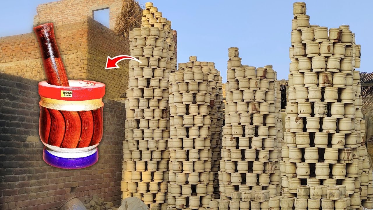 How To Make Wood Mortar And Pestle || Amazing Skills