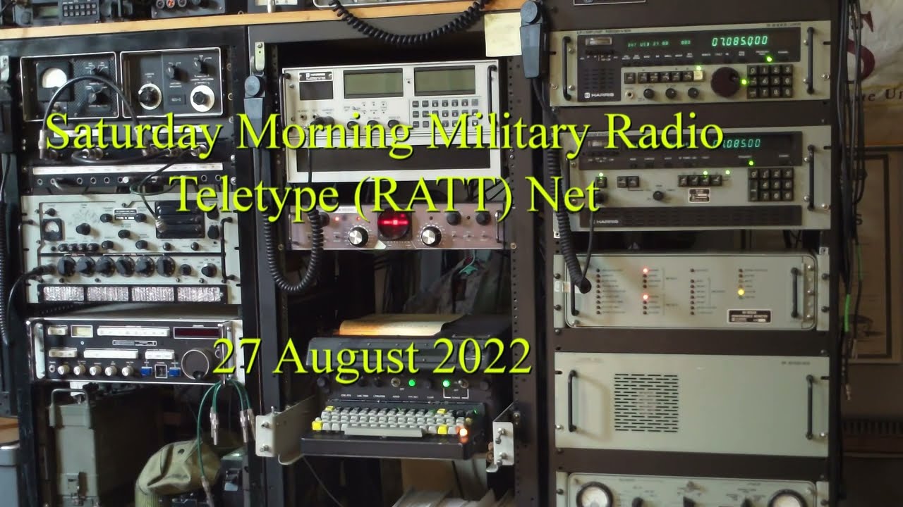 Saturday Ham Radio RTTY Teletype Vintage Net