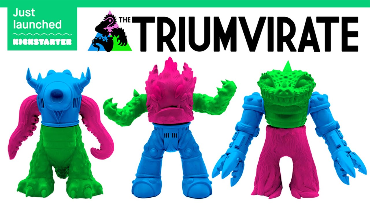 The Triumvirate Kickstarter Launch Video - Australian Soft Vinyl Toys