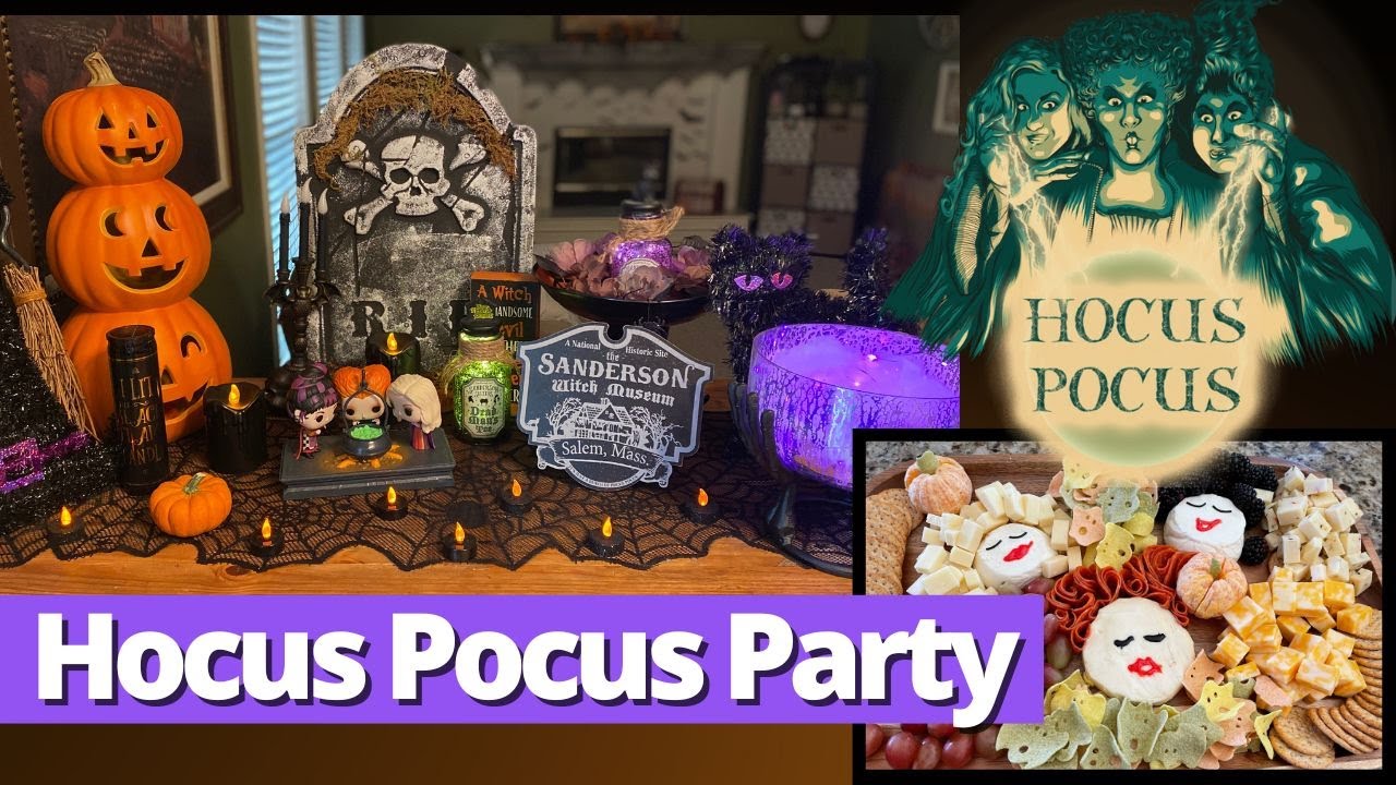 Hocus Pocus Party Ideas | Snacks, Decorations, Crafts & Games!
