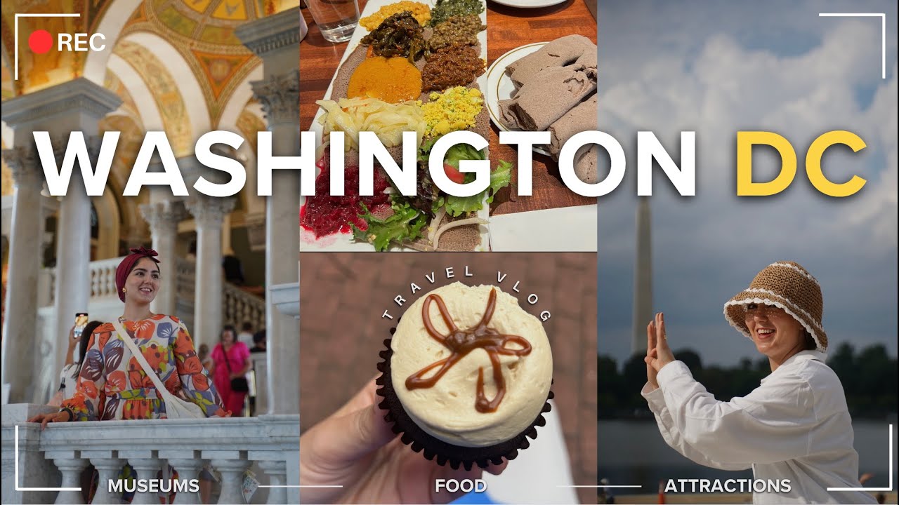 Washington DC TRAVEL VLOG | Top Things to Do/Eat, and DC Public Transportation | Georgetown