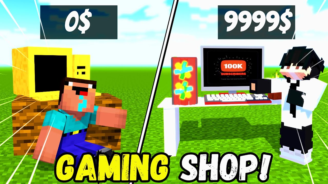 We Opened a GAMING SHOP in MINECRAFT🤑