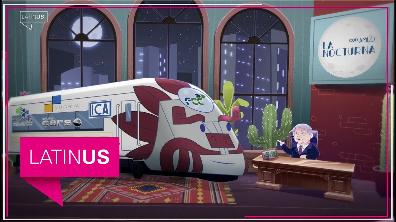 Hoy en La Nocturna, AMLO entrevista al Tren Maya.