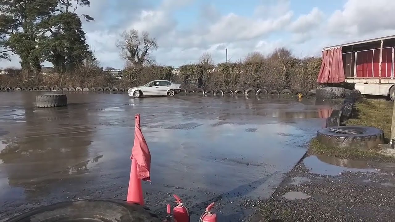 I crashed my car at Carbury Hot Rod Track #e46 #irishdrifting #drift #irishcarscene  #burnout 