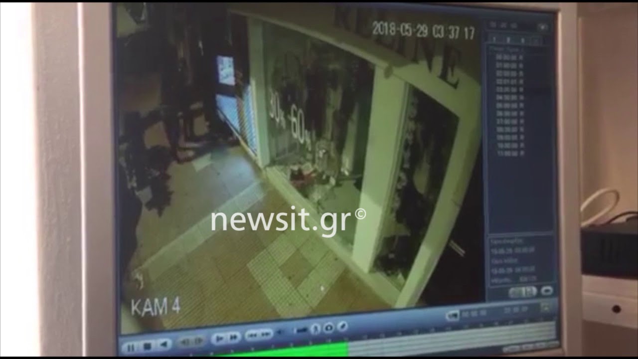 Βίντεο ντοκουμέντο: Διάρρηξη σε κοσμηματοπωλείο