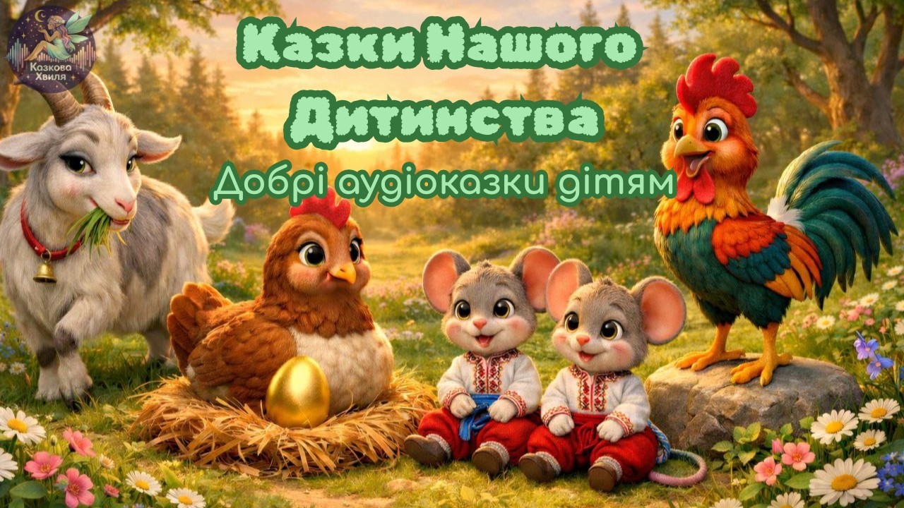 Перші казки малюка 🐣 | Класика для дошкільнят | Аудіоказки українською