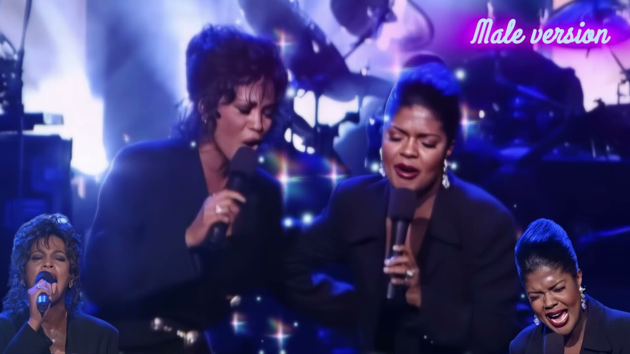 Whitney Houston & CeCe Winans - Bridge Over Troubled Water Live 1995 VH1 Honors MALE VERSION