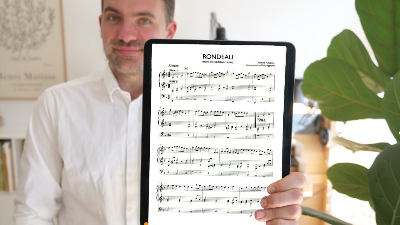 Henry Purcell - RONDEAU from Abdelazer Suite (Organ Arrangement + Sheet Music)