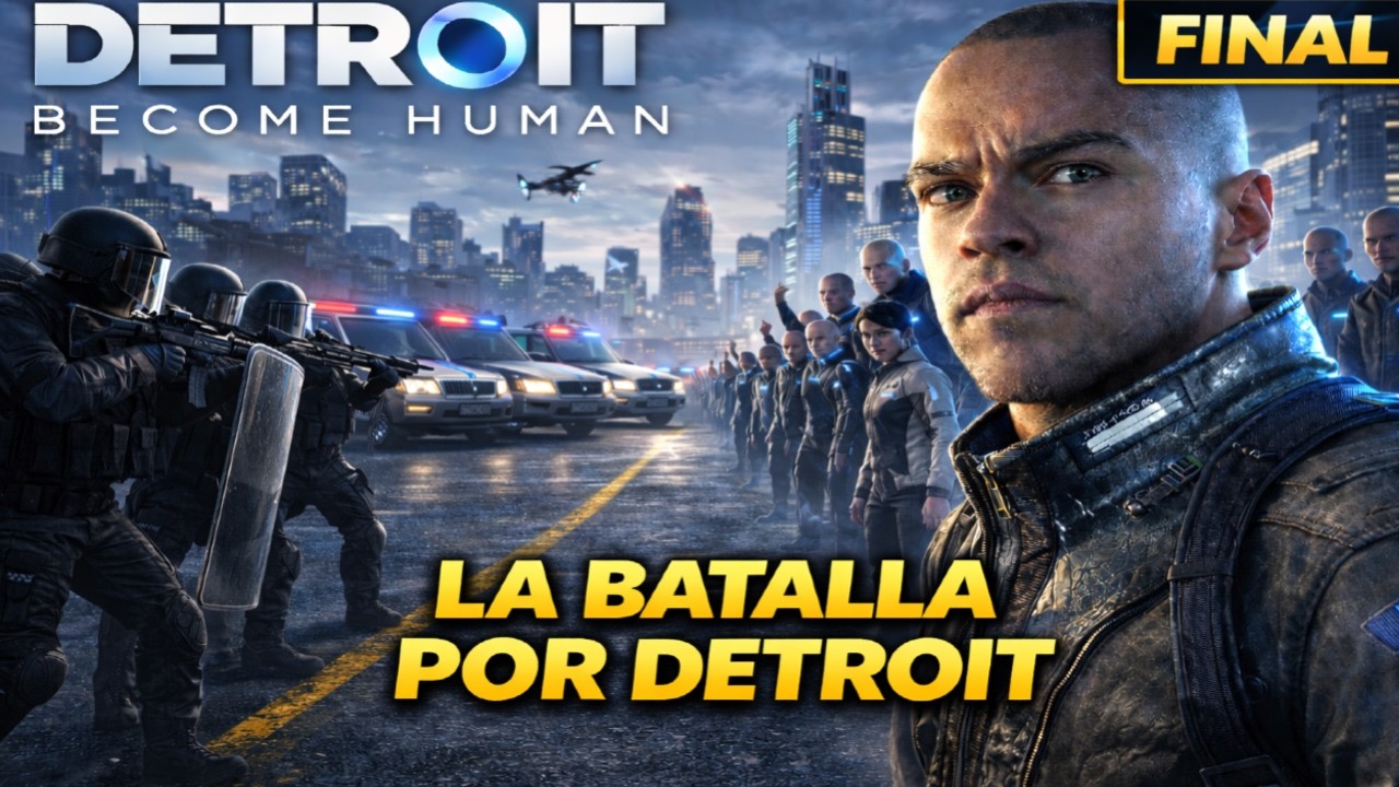 LA BATALLA POR DETROIT DETROIT BECOME HUMAN FINAL