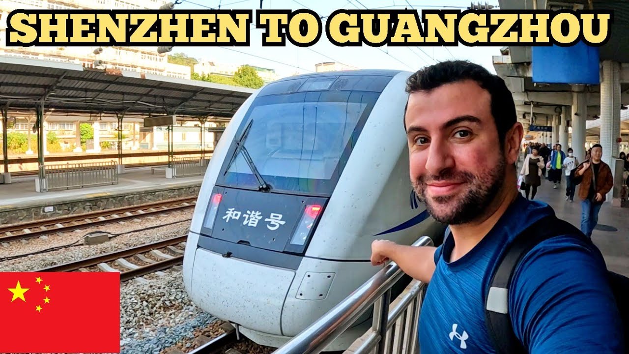 SHENZHEN to GUANGZHOU: High-Speed Train Adventure | China Vlog 🇨🇳
