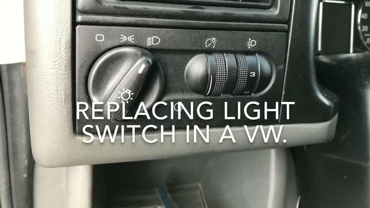 How to replace light switch in a VW T4  Multivan/VW Golf 3.