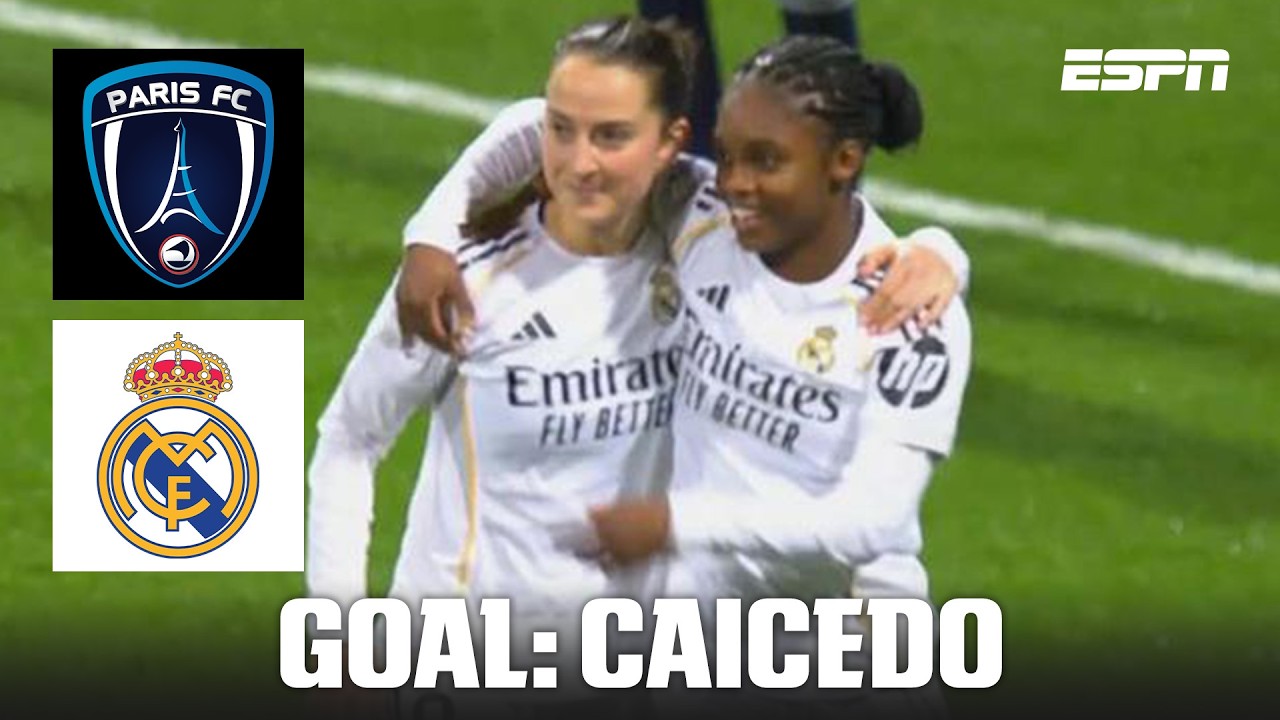 GOAL! 1-3: Linda Caicedo set up by the goalkeeper for Real Madrid | UEFA Women&rsquo;s Champions League