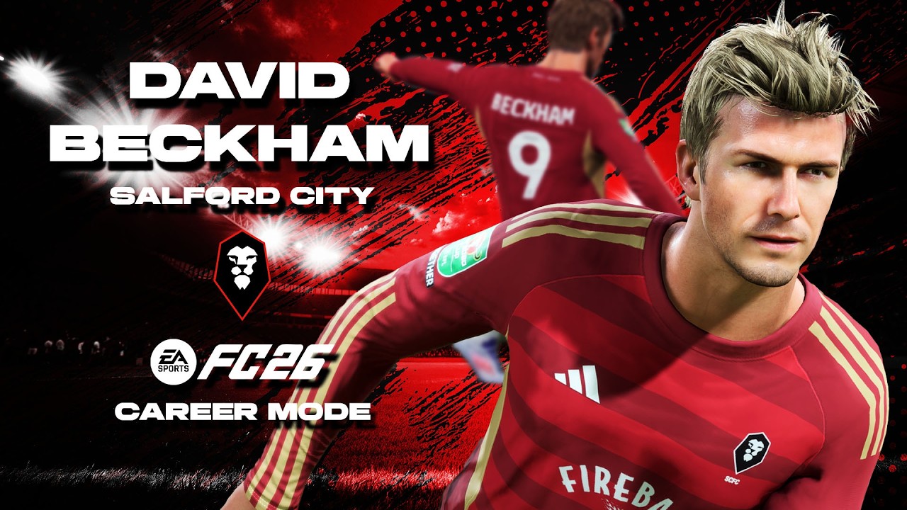 David Beckham Bangkit! 2 Gol Tendangan Pisang dari Luar Kotak Penalti | FC26 Career Mode #2