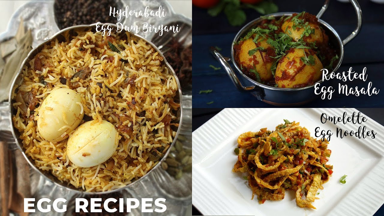 Egg Recipes | Hyderabadi Egg Dum Biryani | Roasted Egg Masala
