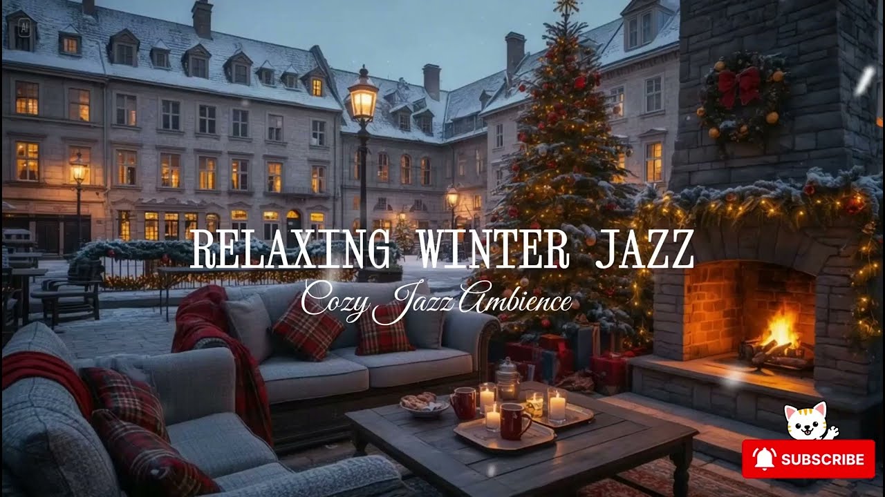 Relaxing January Winter Morning at Cozy Coffee Shop Ambience ⛄ Soft Jazz Background Music to Study
