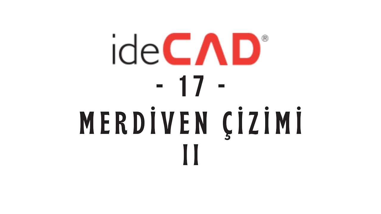 ideCAD Statik #17 | Merdiven Çizimi - II  (Döner Merdiven)