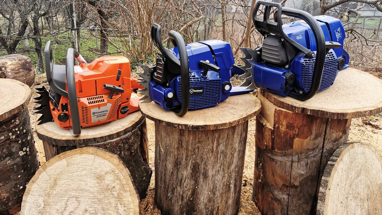 Fiber cutting challenge (Husqvarna 372xp, FarmerTec G660 & G444)