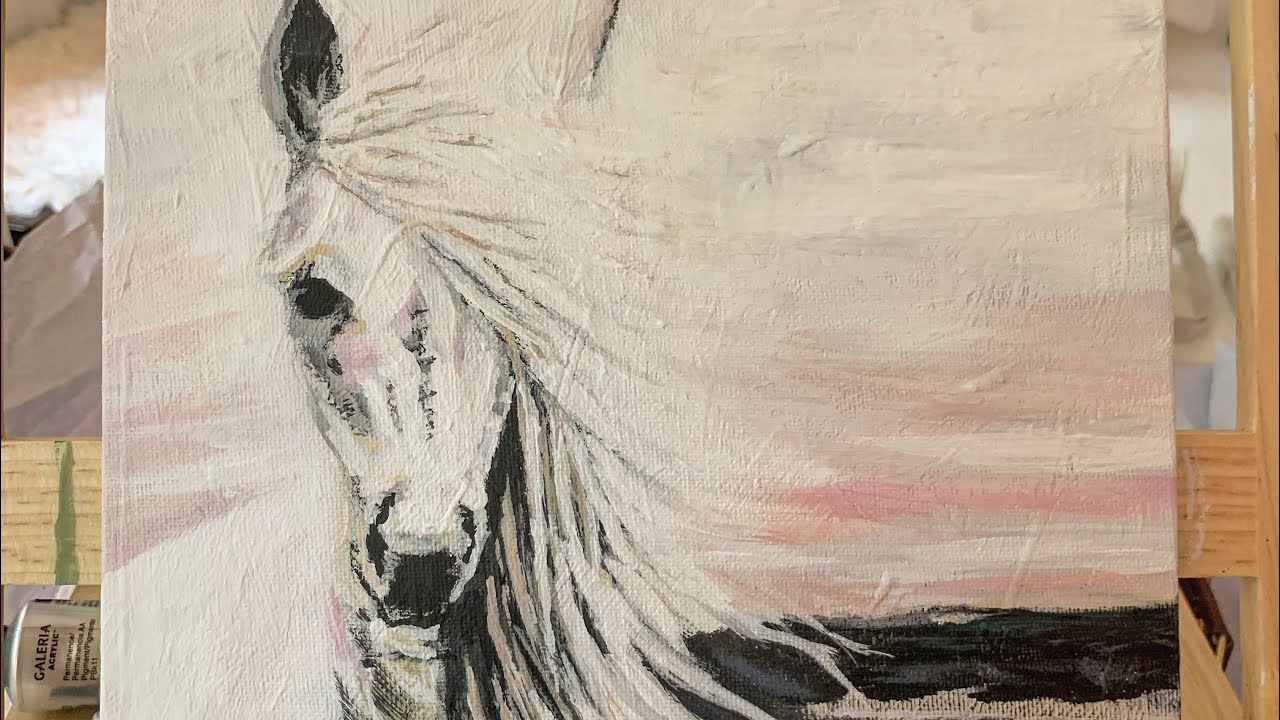 White Horse Painting Time Lapse Study