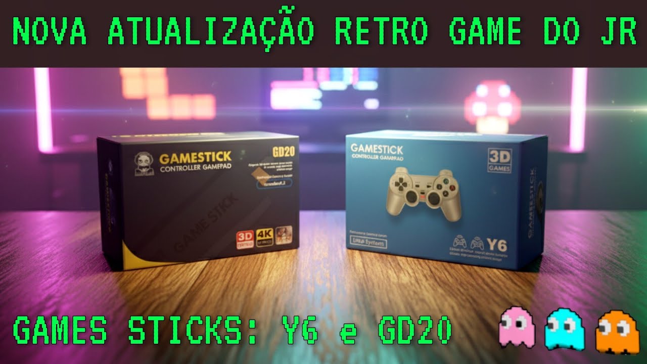 NOVA ATUALIZAÇÃO PARA OS GAMES STICK Y6 E GD20 FEITA PELO RETRO GAME DO JR. TOP D+