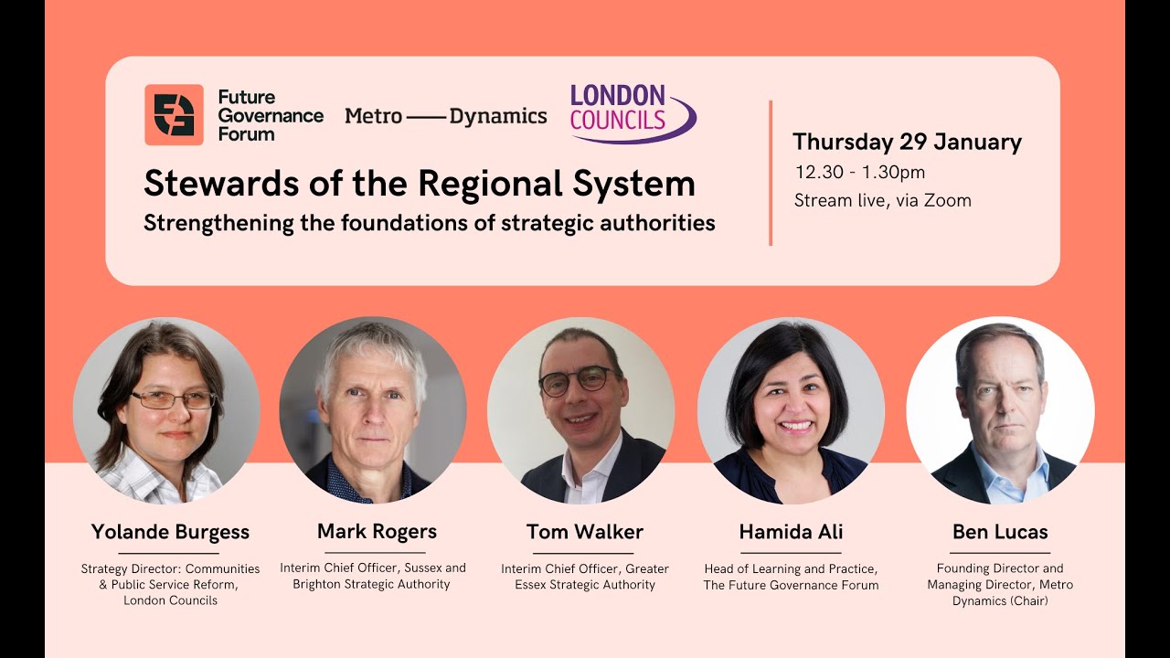 Stewards of the Regional System: Strengthening the foundations of strategic authorities