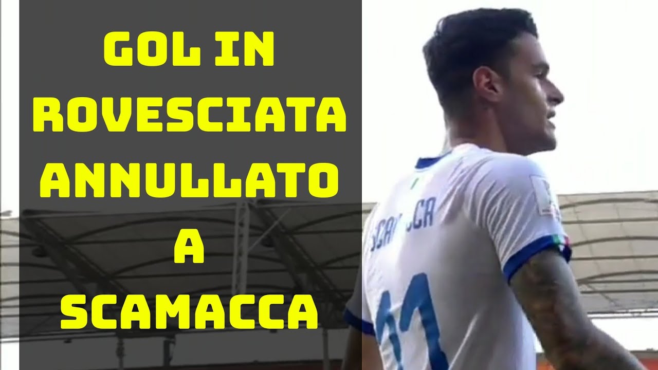 GOL REGOLARE ANNULLATO A SCAMACCA AL 93' - UCRAINA ITALIA UNDER20 1-0 - SCAMACCA GOAL VS UKRAINE