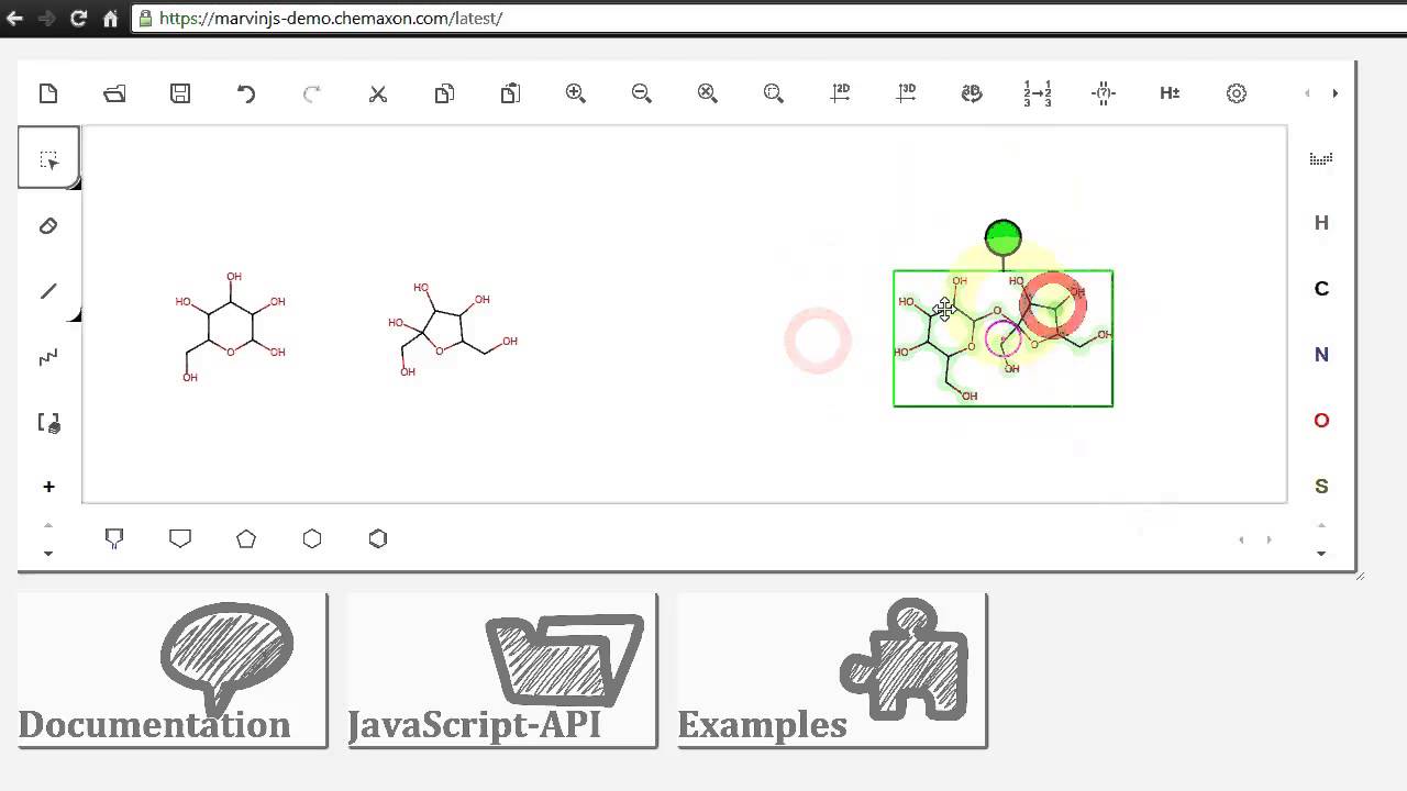 MarvinJS Chemical Structure App Demo