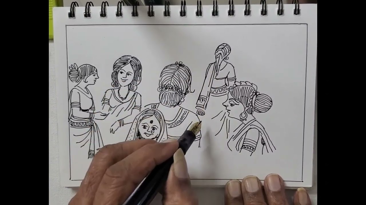 Sketches  ladies faces