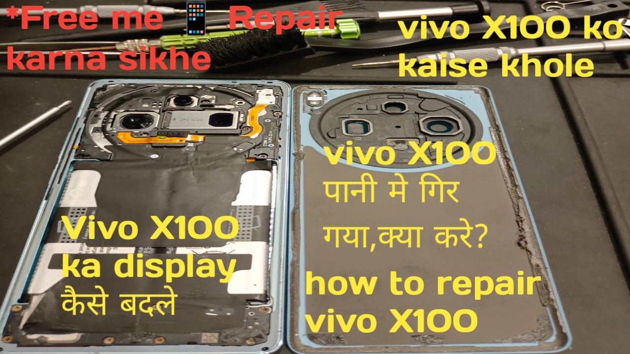 how to replace damage display vivo X100/ vivo X100 full tutorial/disassemble Vivo x100/ #sikhateraho