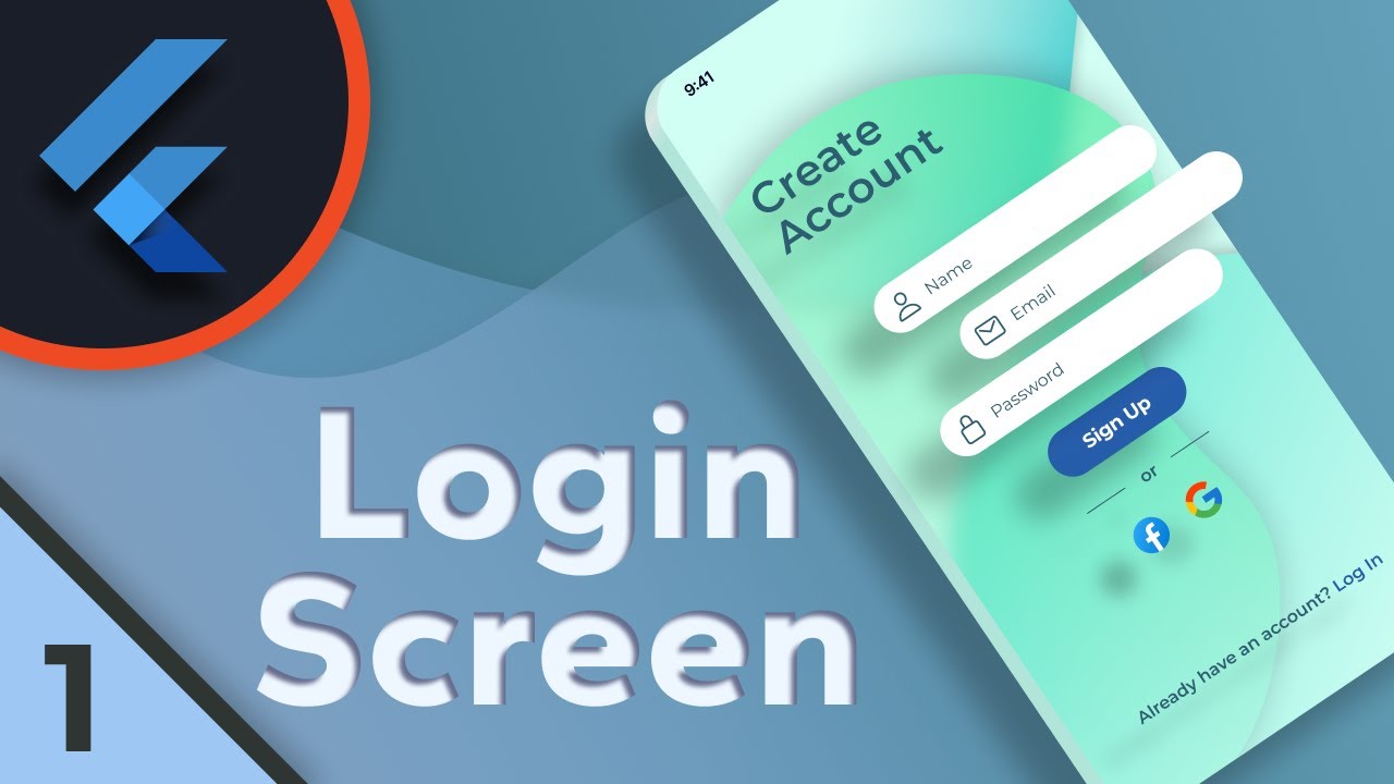 Login Screen UI - Part 1 | Flutter UI | Speed Code